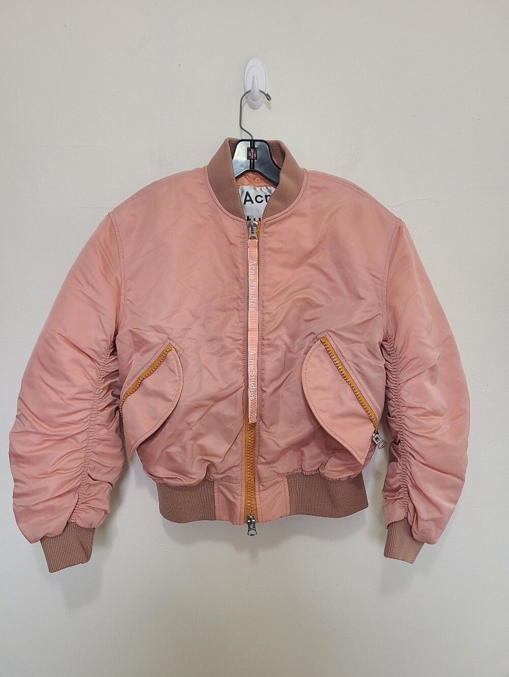 Acne Studios Clea Bomber Jacket Pale Pink Women's Size 34/ S